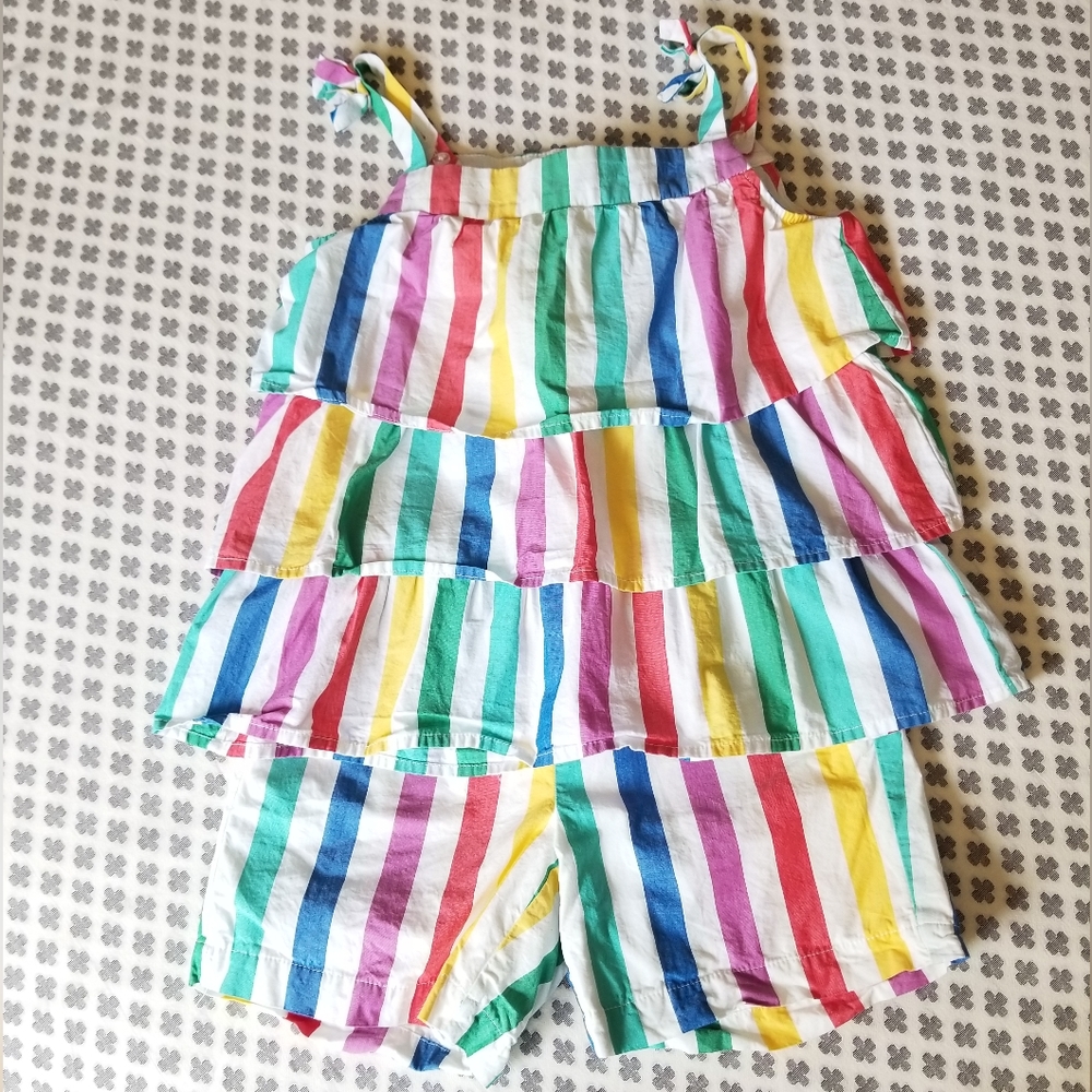 Hanna Andersson Colorful Striped Kids Matching Set